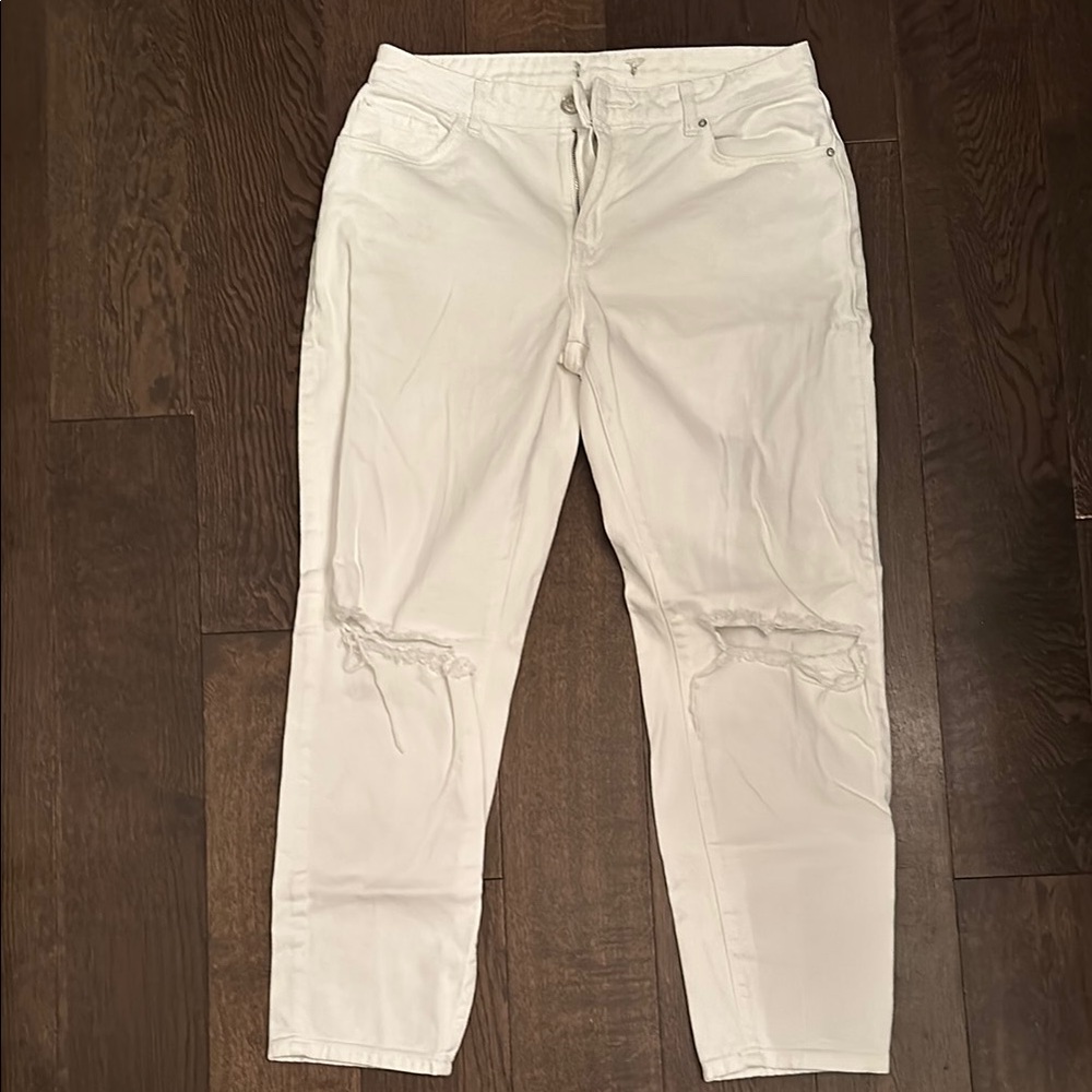 White Distressed Jeans